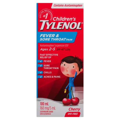 Tylenol Children's Cherry Fever & Cold Medication 100 ml