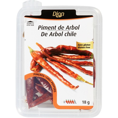Dion Foods Gluten-Free Granulated Chilies De Arbol 18 g