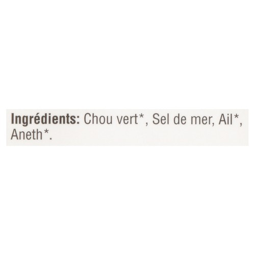 Wildbrine Probiotic Dill & Garlic Sauerkraut 500 ml