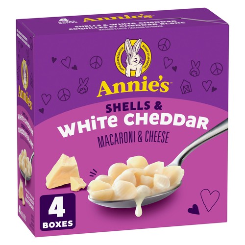 Annie's Macaroni & Cheese Shells & White Cheddar 4 x 170 g