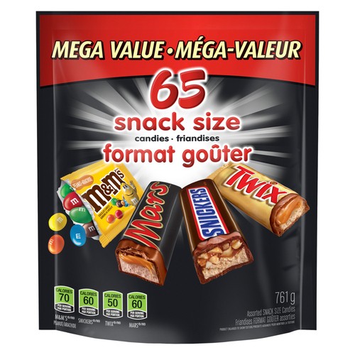 Mars Chocolate Candy Bars Variety Pack 65 Fun Size Bars 761 g