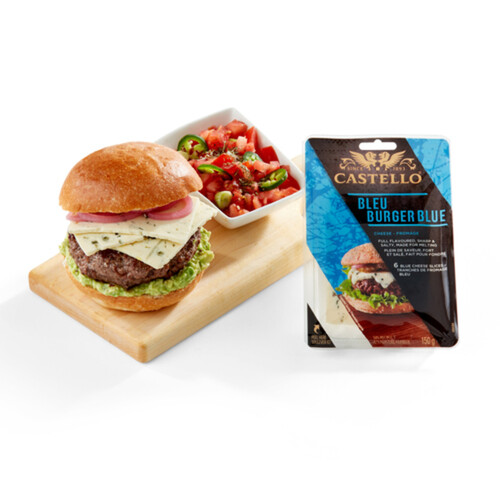 Castello Sliced Cheese Burger Blue 6 Slices 150 g