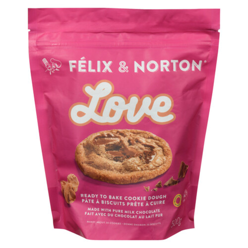 Felix & Norton Cookie Dough Milk Chocolate 500 g (frozen)