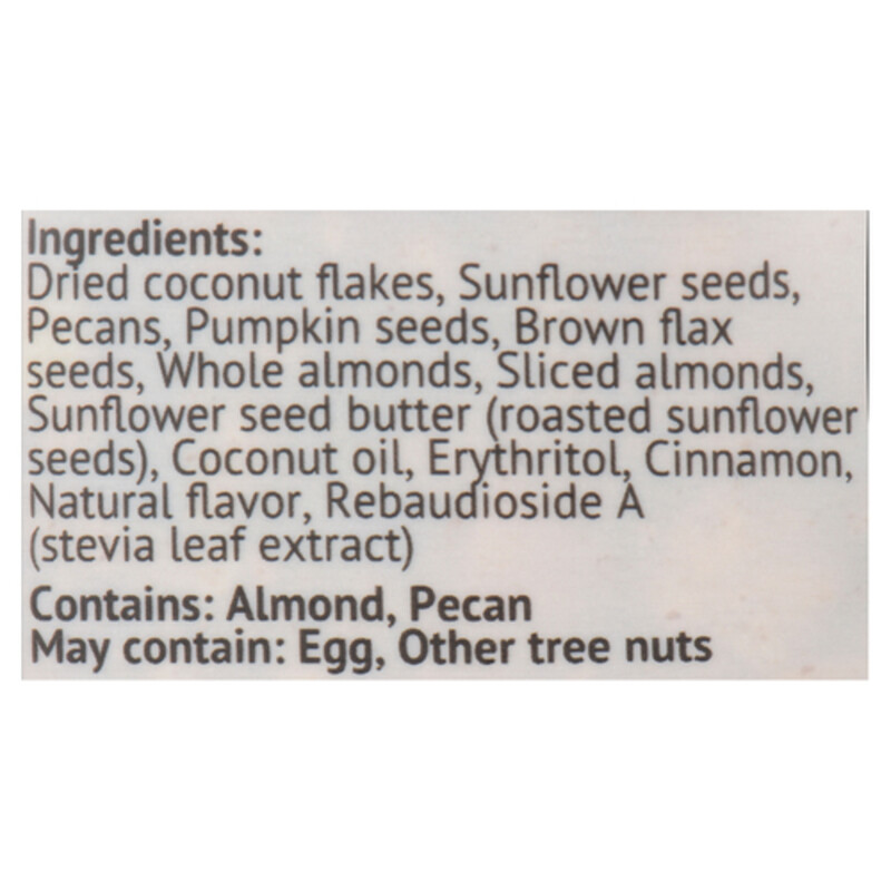 Tutti Gourmet Keto Granola Pecan & Cinnamon 190 g Voilà Online