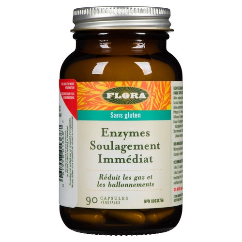 Flora Immediate Relief Digestive Enzymes Immediate Relief 90 EA