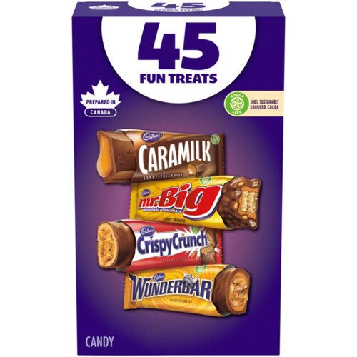 Cadbury Fun Treats Chocolate Candy Assortment 45 Bars 501 g