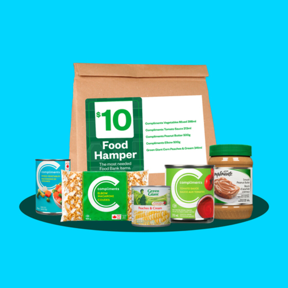 10 Holiday Food Bank Hamper 1 EA Voilà Online Groceries & Offers