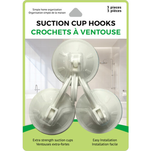 Suction Cup Hooks 3 EA