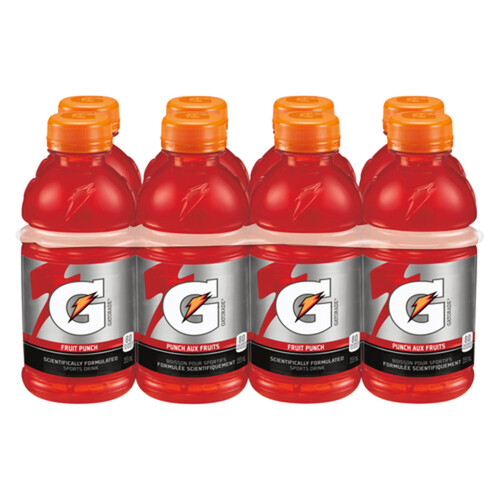 Gatorade Perform Sports Drink Fruit Punch 8 x 355 ml (bottles)