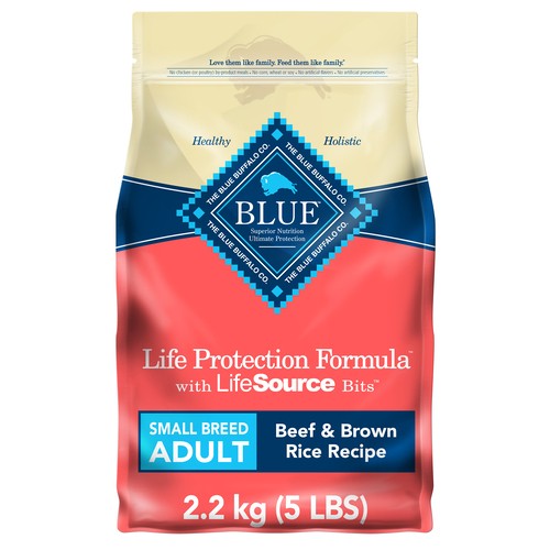 Blue Buffalo Dry Dog Food Adult Small Breed Beef & Brown Rice 2.2 kg