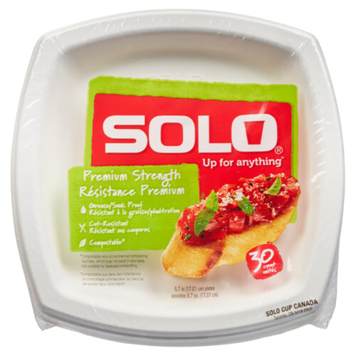 Solo Assiettes srésistance premium 6.7 po 30 un