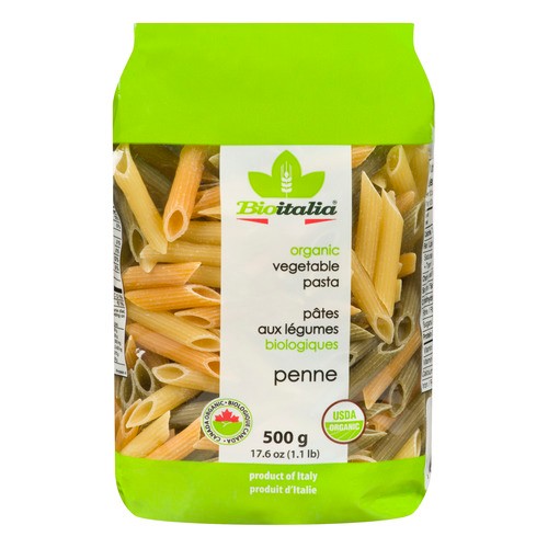 Bioitalia Organic Pasta Vegetable Penne 500 g