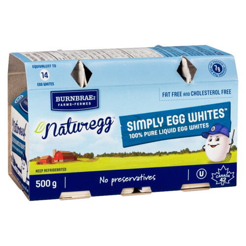 Burnbrae Farms Naturegg Fat-Free Egg Whites 100% Pure 500 g