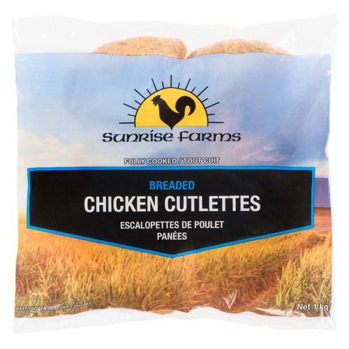 Sunrise Poultry Breaded Chicken Cutlets 1 kg