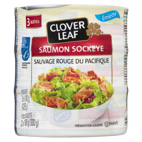 Clover Leaf Sockeye Salmon Flaked 3 Pack 426 g