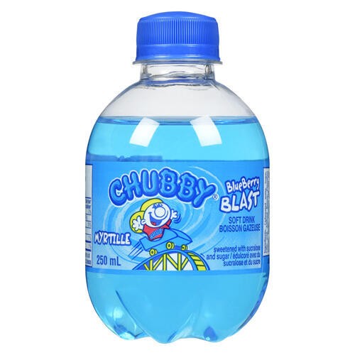 Chubby Flavoured Soda Blueberry Blast 250 ml (bottle)