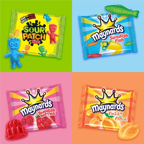Maynards Candy Assortment For Halloween 90 Fun Treat Pouches 1.12  Kg