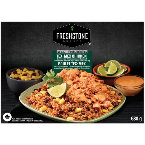 Freshstone Frozen Meal Kit Tex-Mex Chicken With Rice 680 g