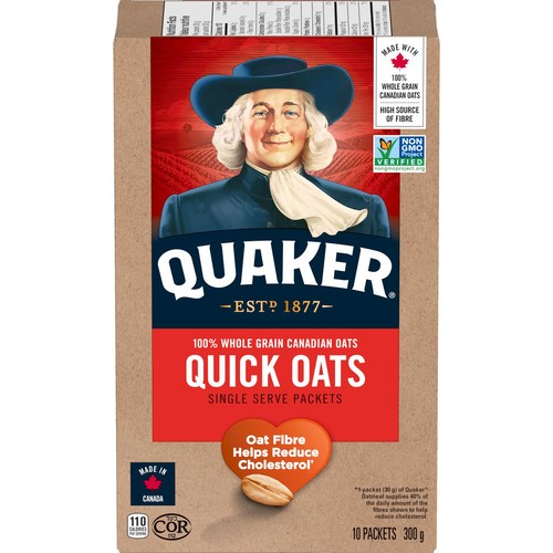 Quaker Instant Oatmeal 100% Whole Grain 300 g 