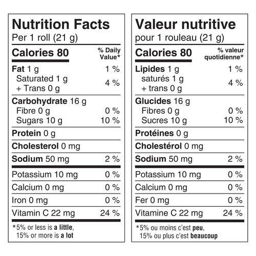 Fruit By The Foot Fruit Flavoured Snacks Splits Watermelon Lemonade 6 Rolls 128 g