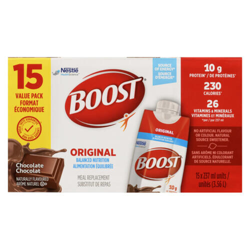 Boost Original Nutritional Supplements Chocolate 15 x 237 ml