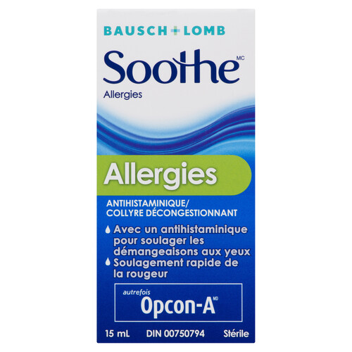 Bausch + Lomb Eye Drops Soothe Allergy 15 ml