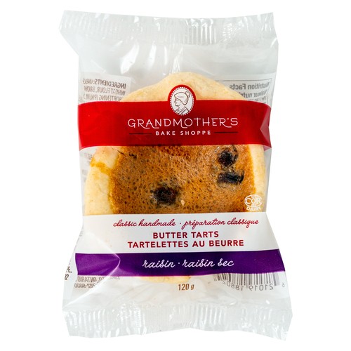 Grandmother's Bake Shoppe Large Butter Tarts Raisin 120 g