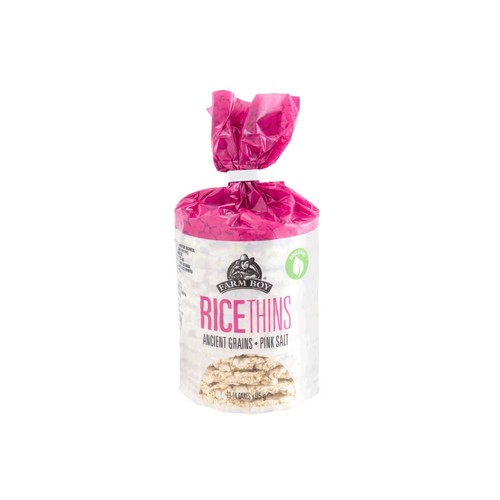 Farm Boy Rice Thins Cracker Ancient Grain Pink Salt 95 g