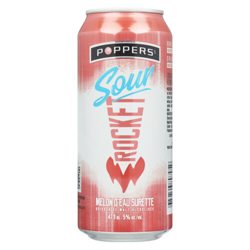 Poppers Alcoholic Beverage Sour Watermelon 473 ml