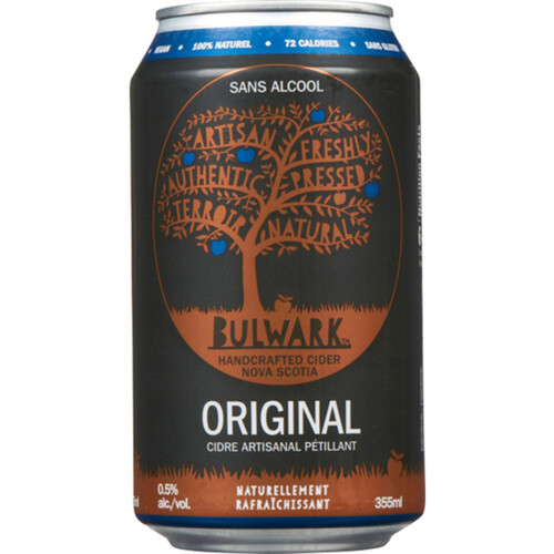 Bulwark Sparkling Non-Alcoholic Cider Original 355 ml (can)