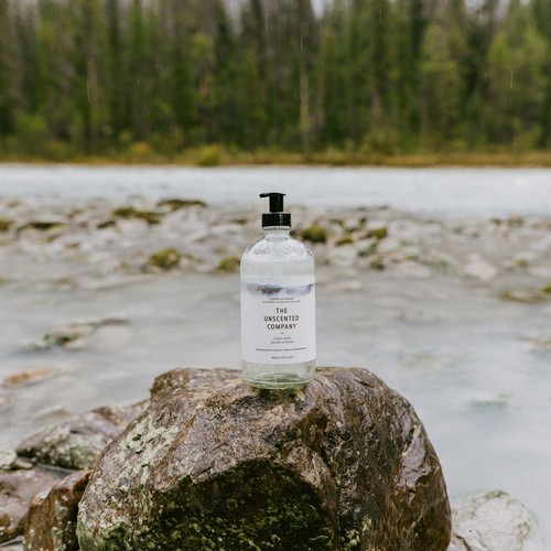 The Unscented Company Hand Soap Glass Bottle 500 ml