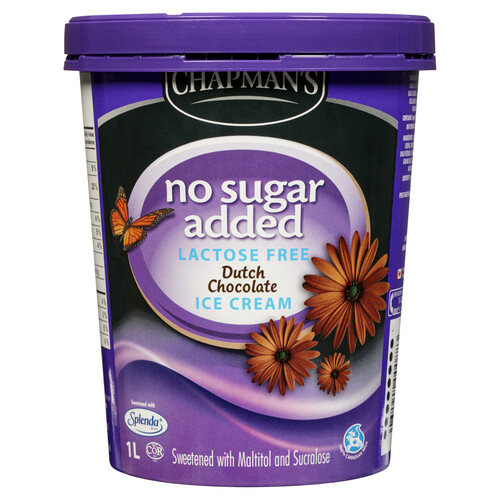 Chapman's No Sugar Added Ice Cream Chocolate 1 L