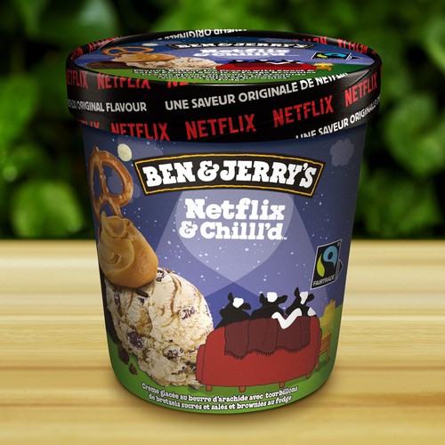 Ben & Jerry's Ice Cream Netflix & Chilll'd Peanut Butter With Sweet & Salty Pretzel 473 ml