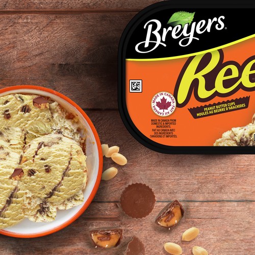 Breyers Frozen Dessert Reese's Peanut Butter Cups For A Delicious Treat 1.66 L