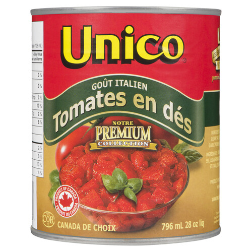 Unico Premium Italian Flavoured Diced Tomatoes 796 ml