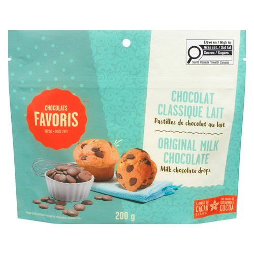 Chocolats Favoris Milk Chocolate Drops Original Milk Chocolate 200 g