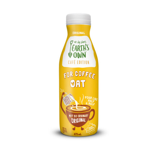 Earth's Own Plant Based Dairy-Free Oat Coffee Creamer Original 473 ml