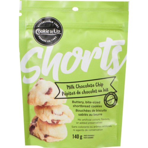 Cookie It Up Shorts Cookies Milk Chocolate Chip 140 g