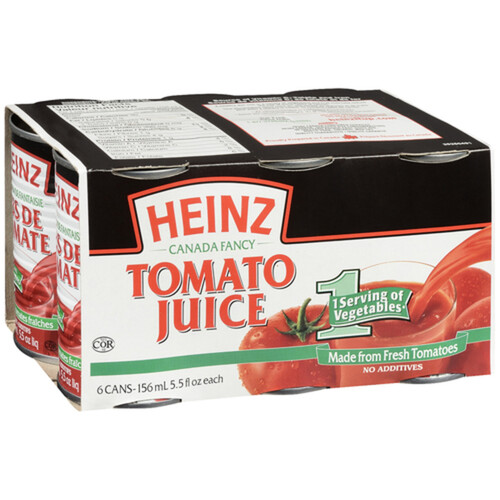 Heinz Juice Tomato Club Pack 6 x 156 ml (cans)