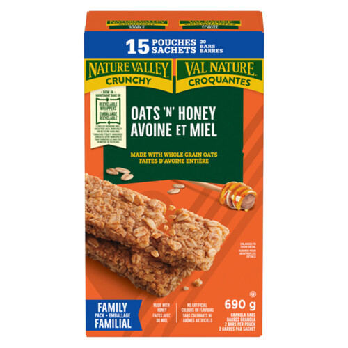 Nature Valley Crunchy Granola Bars Oats 'n' Honey 690 g