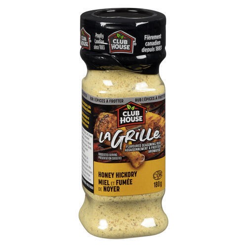 Club House La Grille Flavoured Seasoning Rub Honey Hickory 180 g