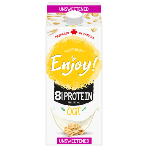 Enjoy! Unsweetened Plant-Based Original Beverage Oat 1.75 L