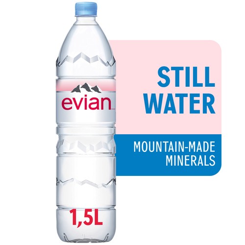 Evian Spring Water Natural 1.5 L (bottle)