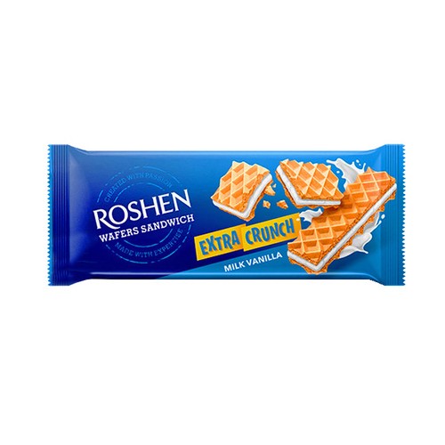 Roshen Extra Crunch Wafers Milk Vanilla 142 g