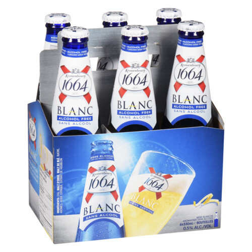 Kronenbourg 1664 Blanc Alcohol Free Beer 6 x 330 ml (bottles)