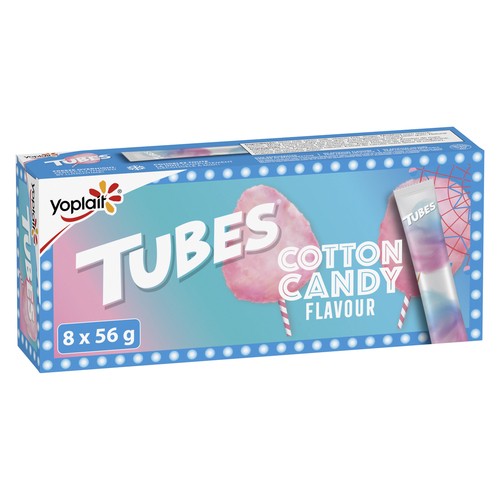 Yoplait Yogurt Tubes 2% Cotton Candy 8 x 56 g
