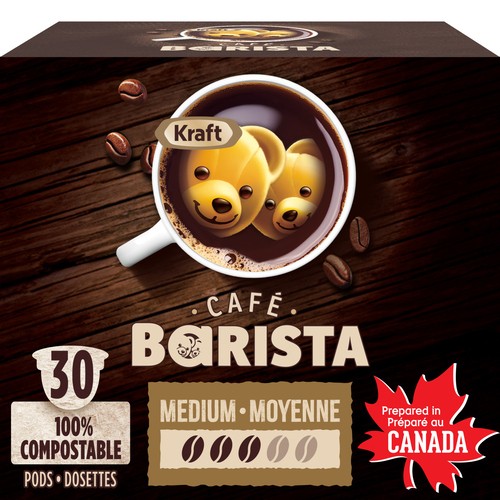Kraft Cafe Barista Coffee Pods Medium Roast 30 K-Cups 300 g