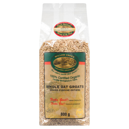 Willow Creek Organic Whole Oat Groats 800 g