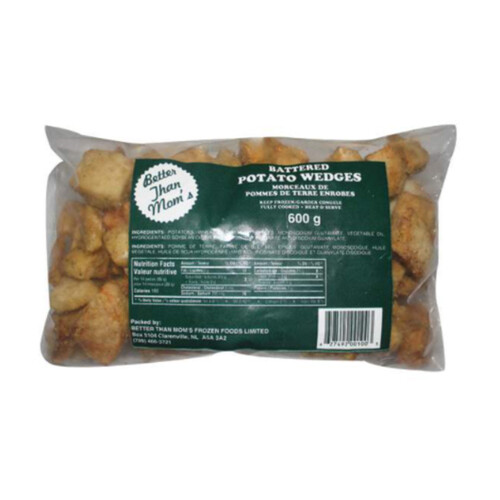 Better Than Moms Battered Potato Wedges 600 g (frozen)