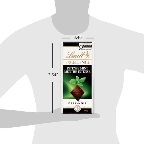 Lindt Excellence Dark Chocolate Bar Intense Mint 100 g